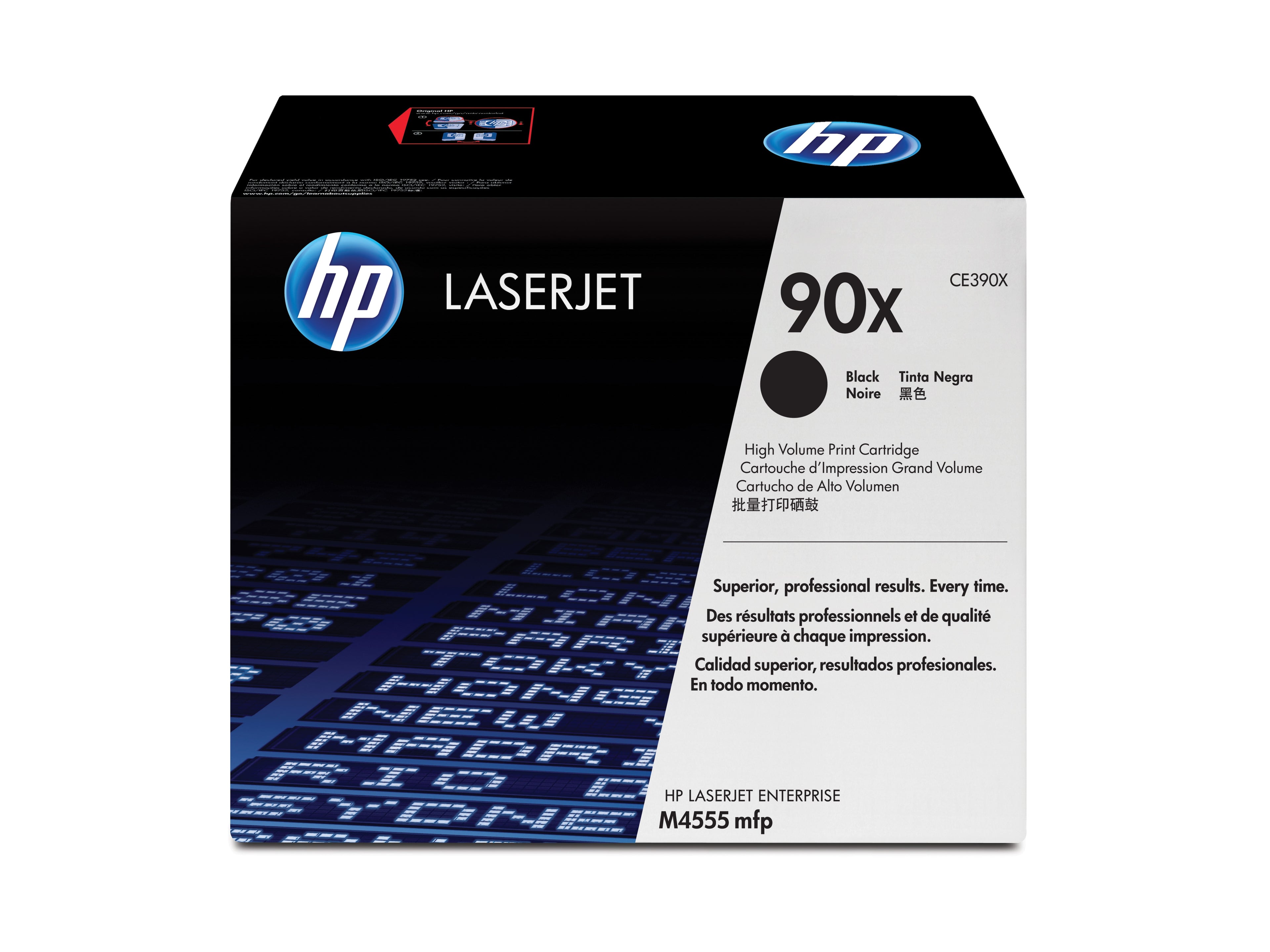 HP 90X - À rendement élevé - noir - original - LaserJet - cartouche de toner (CE390X) - pour LaserJet Enterprise 600 M602dn, 600 M602m, 600 M602n, 600 M602x, M4555 MFP, M603xh
