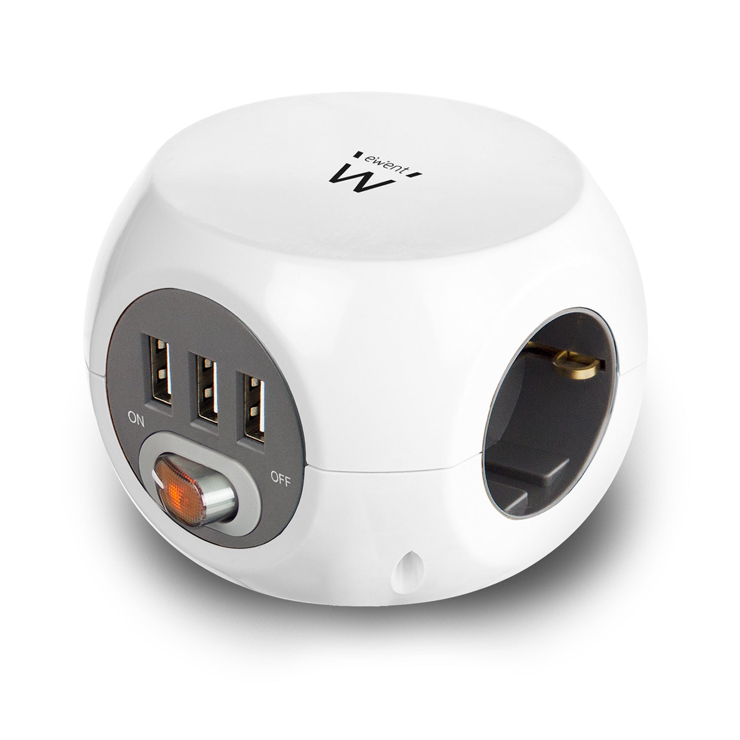 Bloc Cube Prises Ewent EW3939 USB 5V 2A Blanc