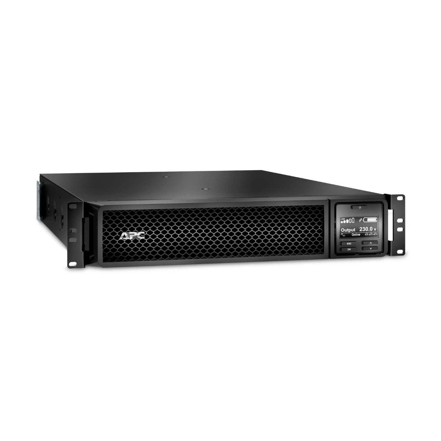 APC Smart-UPS SRT 1500VA RM - Onduleur (montable sur rack / externe) - CA 220/230/240 V - 1.5 kW - 1500 VA - RS-232, USB - connecteurs de sortie : 6 - PFC - 2U - noir