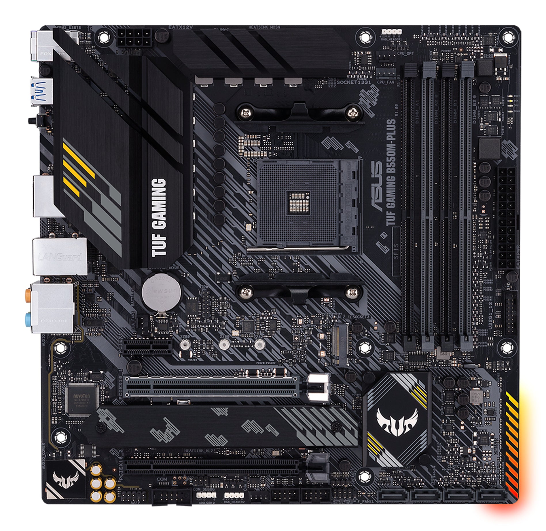 Carte Mère Asus TUF GAMING B550M PLUS mATX AM4      