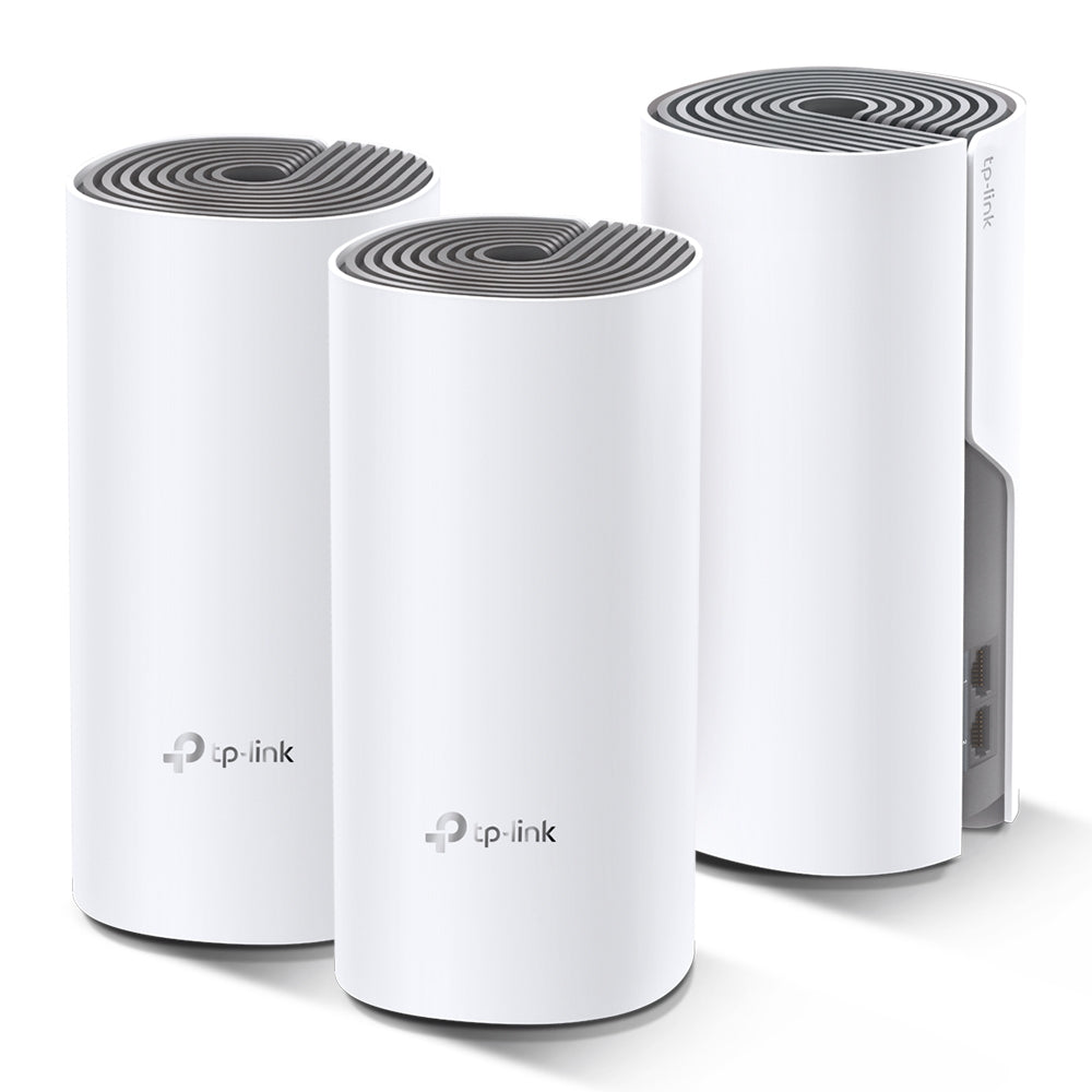 TP-Link Deco E4 - Système Wi-Fi - (3 routeurs) - maillage - Wi-Fi 5 - Bi-bande (pack de 3)