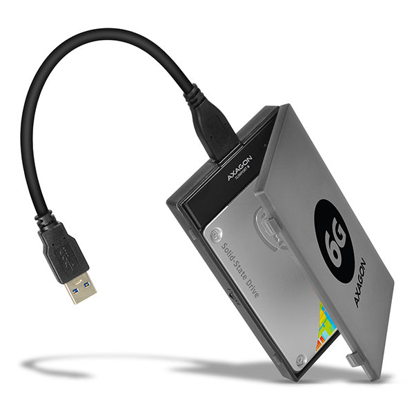 Boitier externe/Adaptateur USB 3.0 Axagon ADSA-1S6 - S-ATA 2,5" (Gris)
