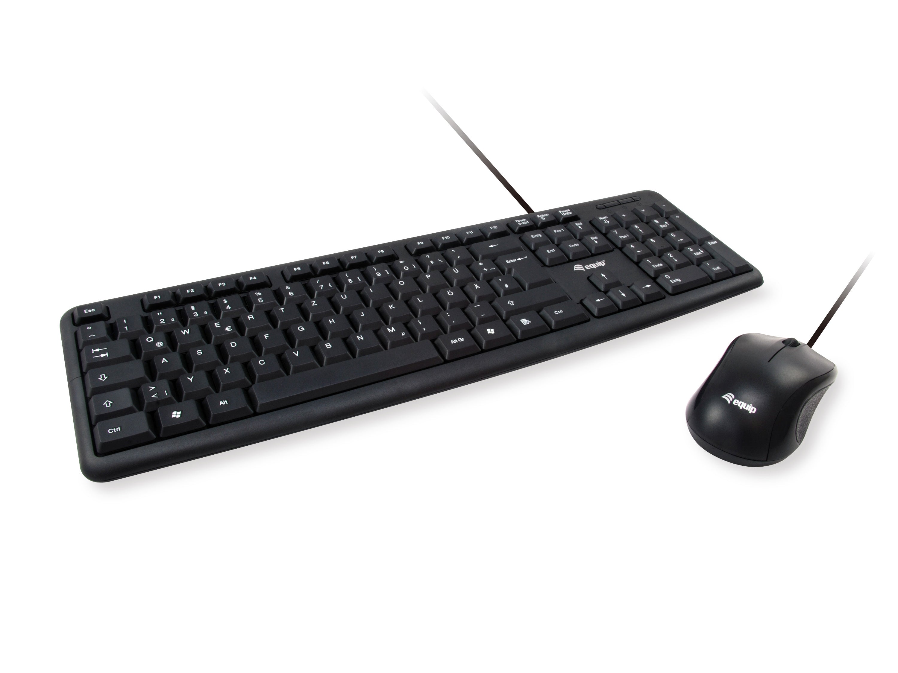 clavier et souris Equip 245201 Noir Espagnol Qwerty Espagnol