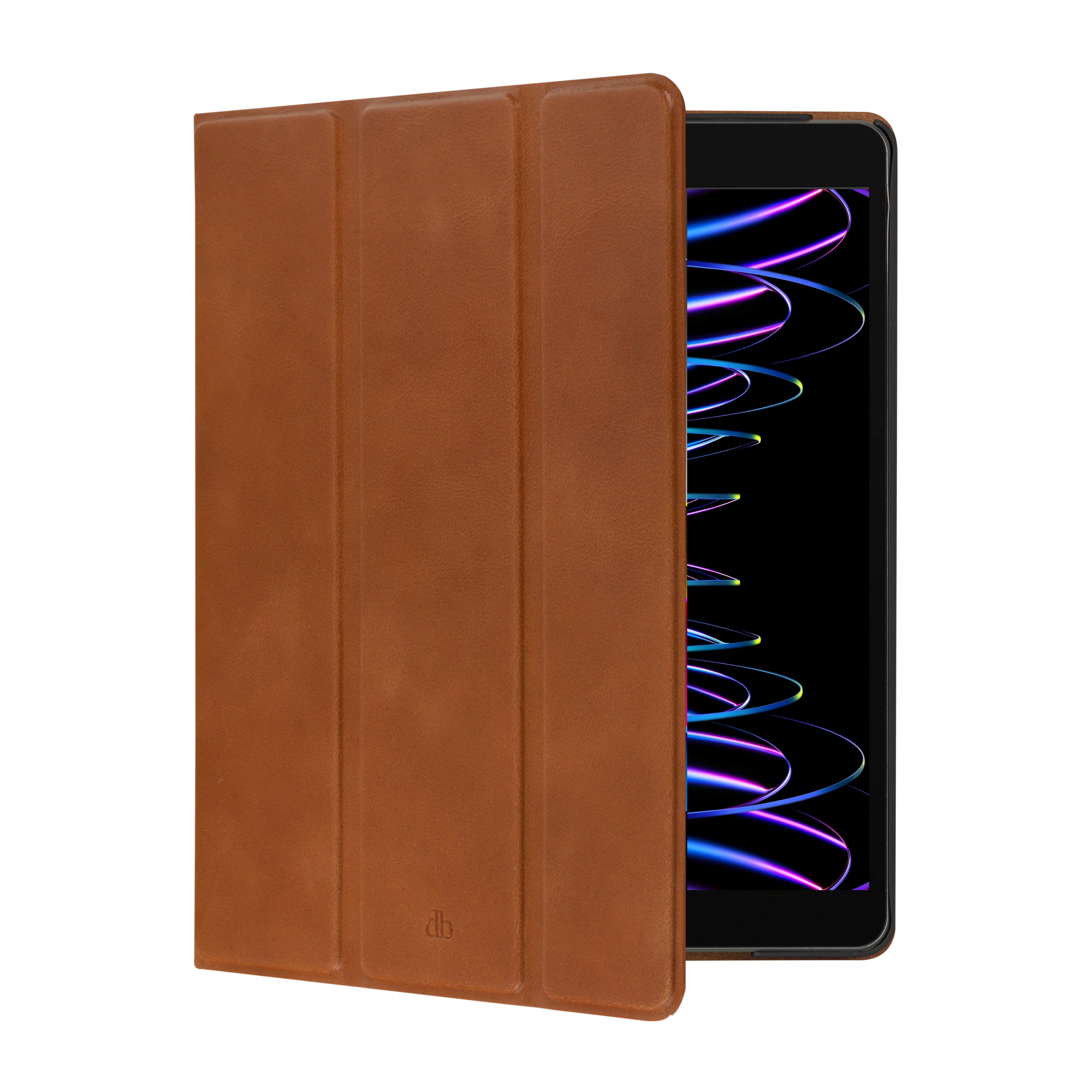 dbramante1928 Risskov - Étui à rabat pour tablette - cuir pleine fleur - brun clair - 10.9" - 11" - pour Apple 11-inch iPad Air (M2)