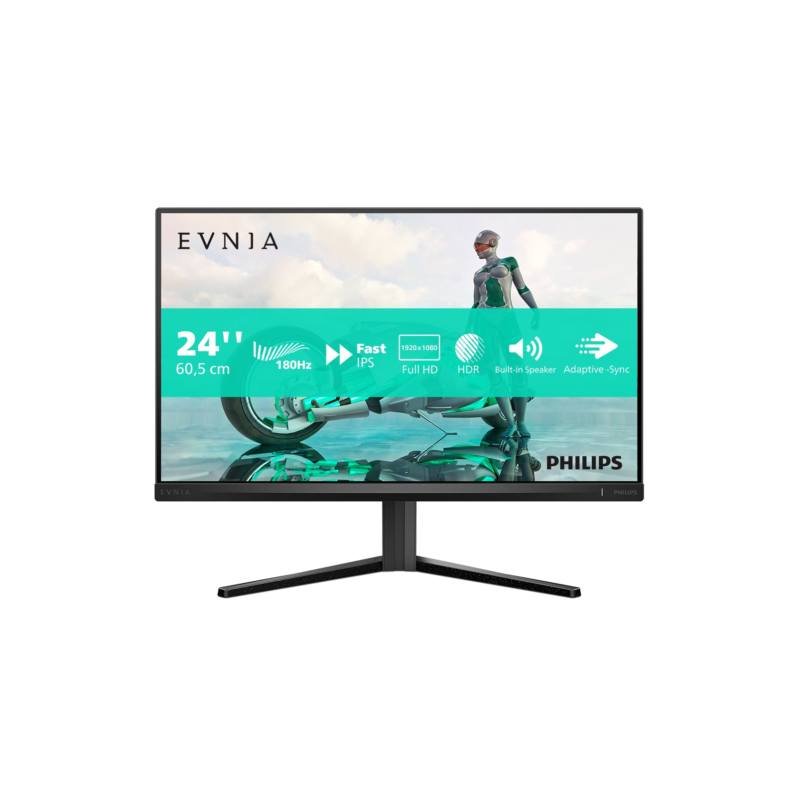 EVNIA 23.8" FHD/180Hz/0.5ms/Fast-IPS/HP/AdaptSync