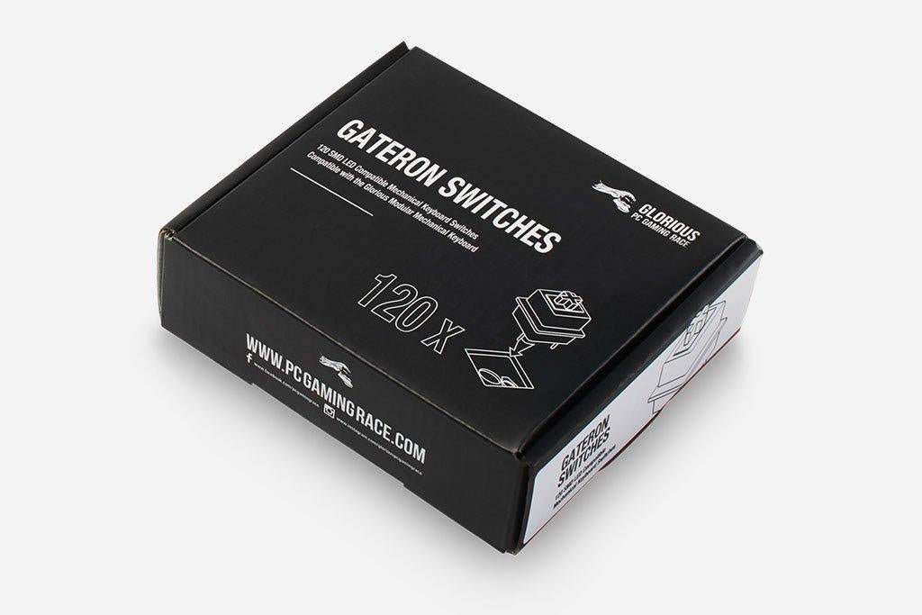 Jeu de 120 Switchs Gateron Brown pour clavier mécanique Glorious PC Gaming Race