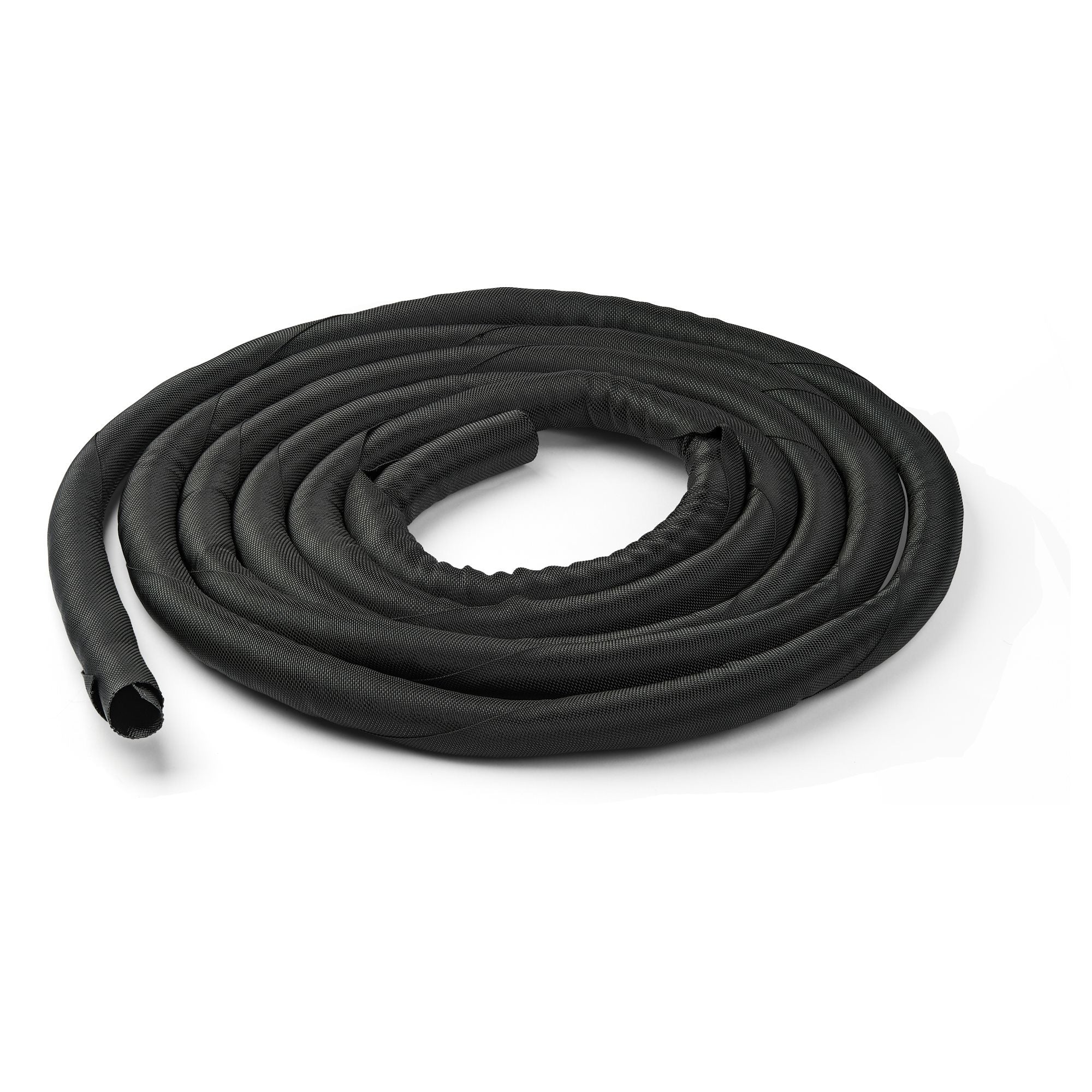 StarTech.com Gaine Cache-câbles de 4,6 m - Film en Matériau Torsadé Flexible - Gaine Extensible Diamètre 2.5-3.8 cm - Cache-câbles en Polyester - Noir - Cache-fils - noir - 4.6 m