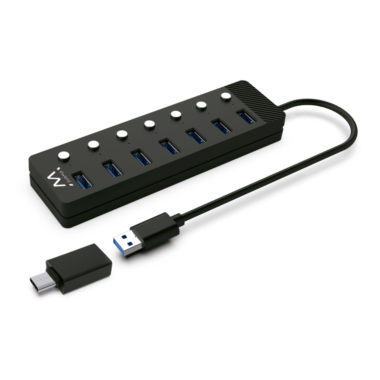 Hub USB Ewent EW1147 Noir