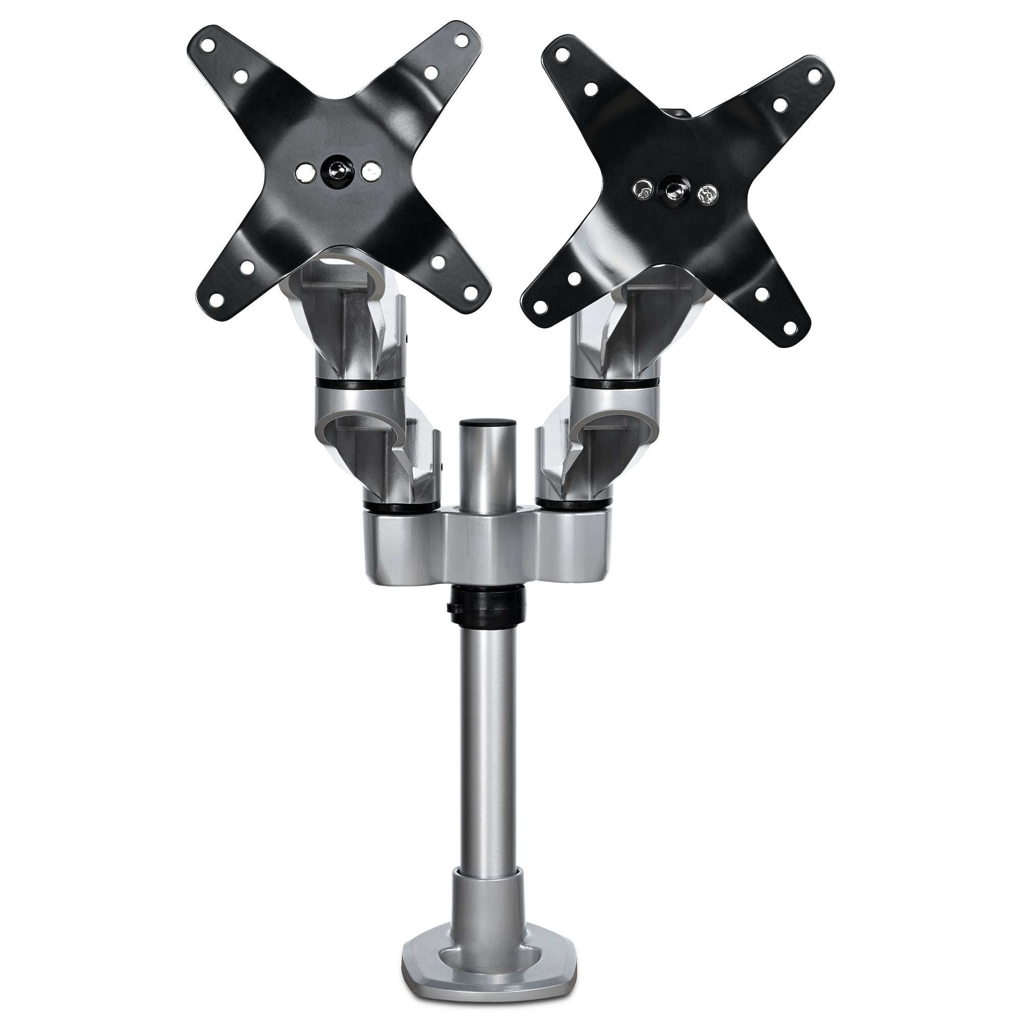 StarTech.com Bras moniteur sur bureau pour 2 écrans - Multidirectionnel - Kit de montage - bras réglable - pour 2 écrans LCD - aluminium - argent - Taille d'écran : 13"-27" - montrable sur bureau - Conformité TAA