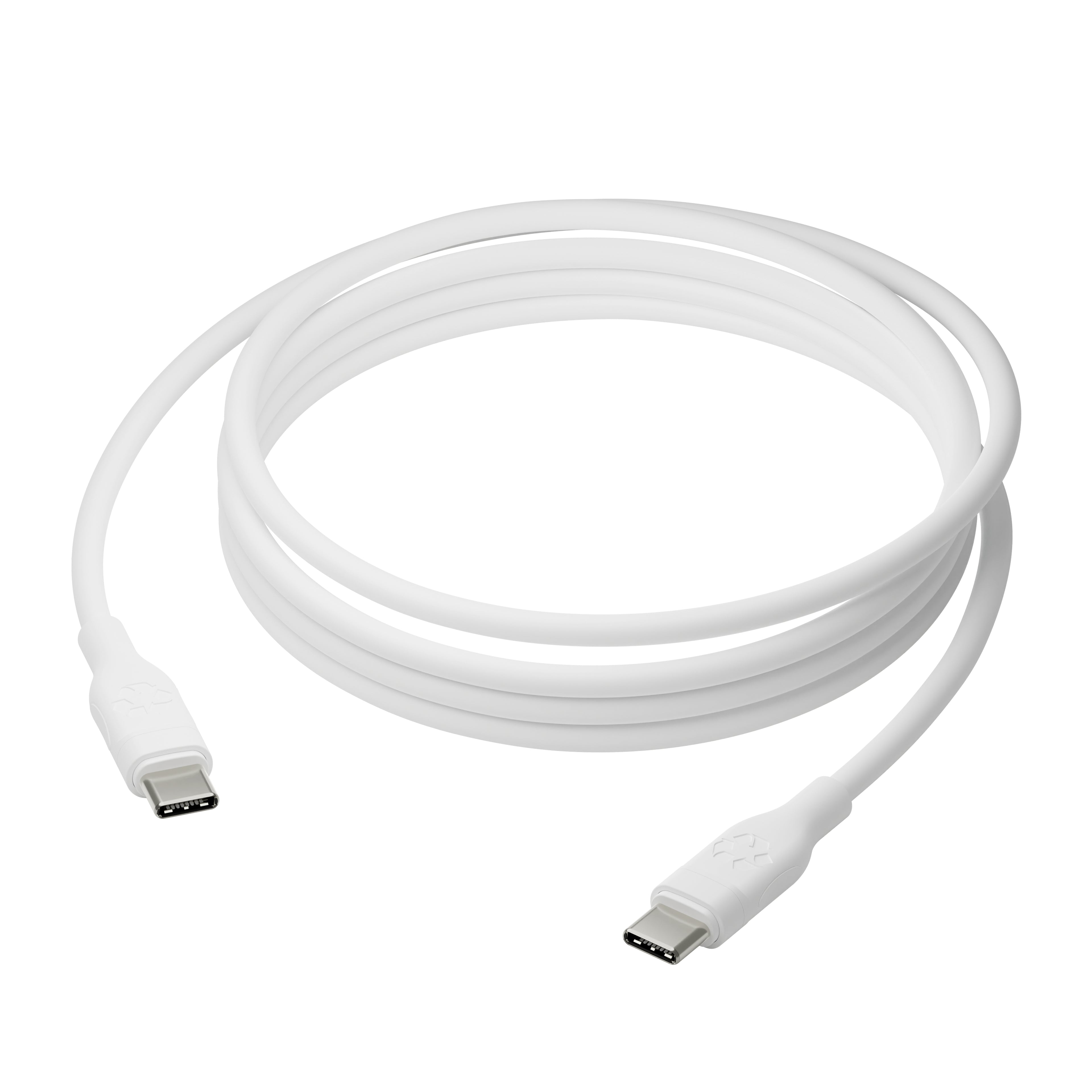 dbramante1928 re-charge - Câble USB - 24 pin USB-C (M) pour 24 pin USB-C (M) - USB 2.0 - 2.5 m - Alimentation USB (100 W), jusqu'à 480 Mbps, câble tressé