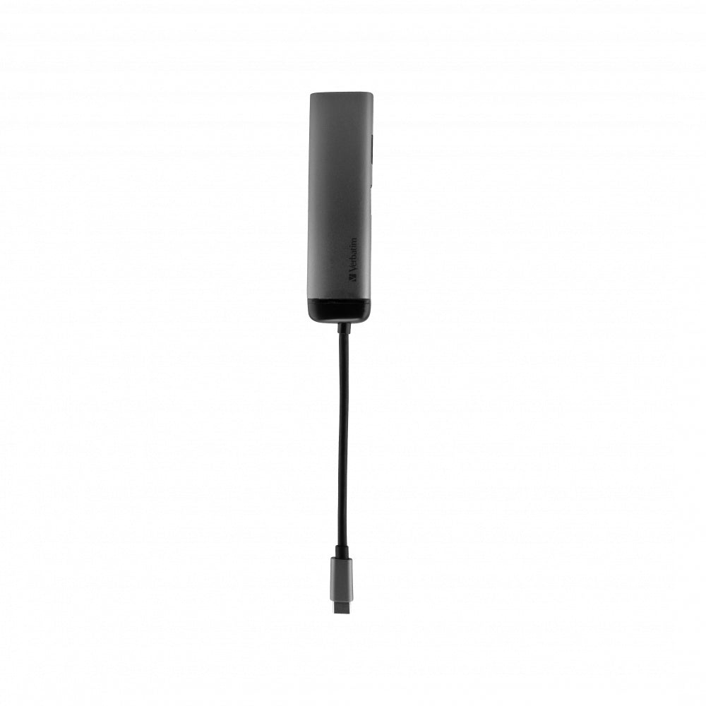 Adaptateur USB 3.0 Type C Verbatim vers HDMI, USB Type C et A (Argent)