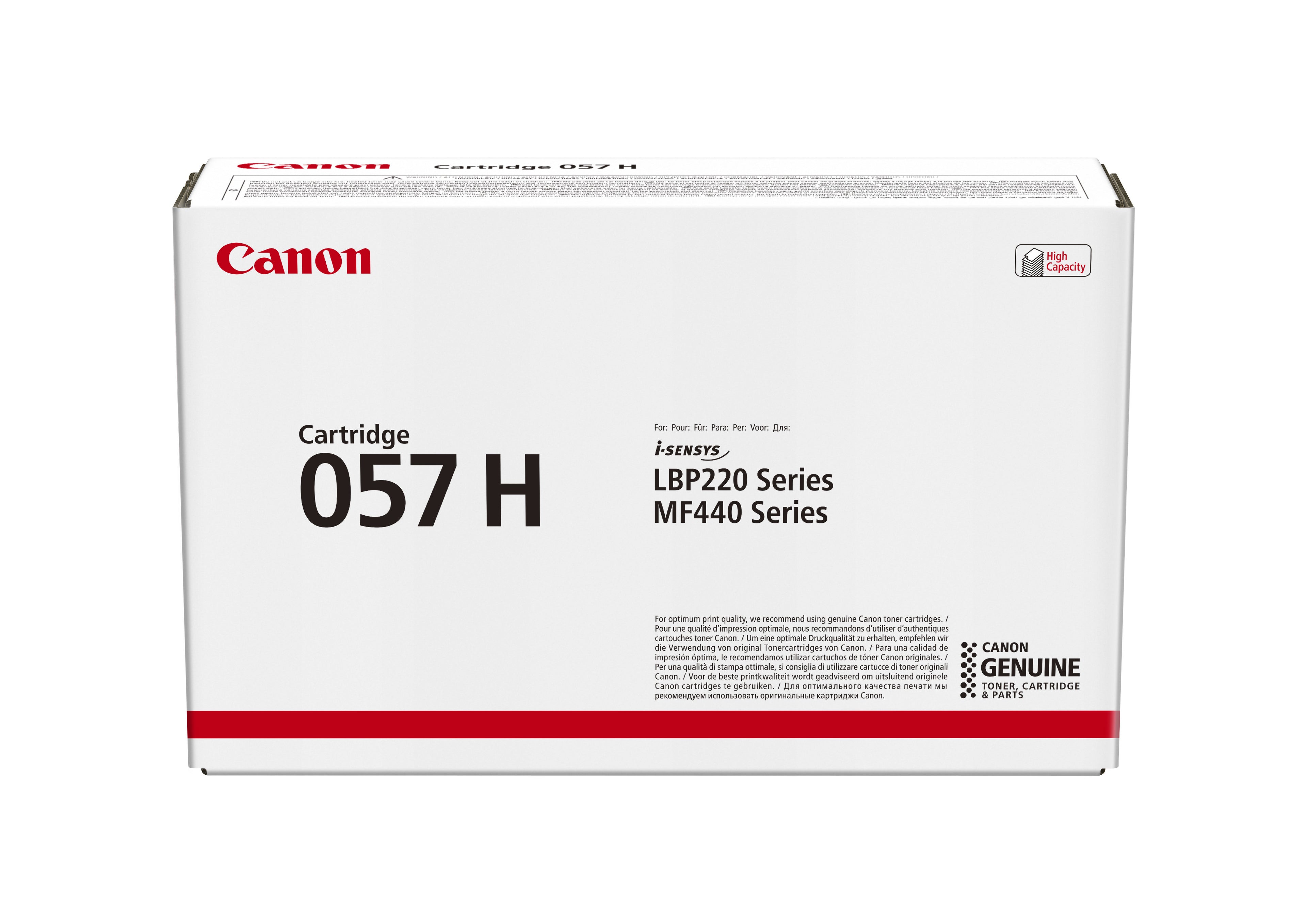 Canon 057 H - Haute capacité - noir - original - cartouche de toner - pour imageCLASS LBP228, LBP236, LBP237, MF455, i-SENSYS LBP233, LBP236, MF453, MF455