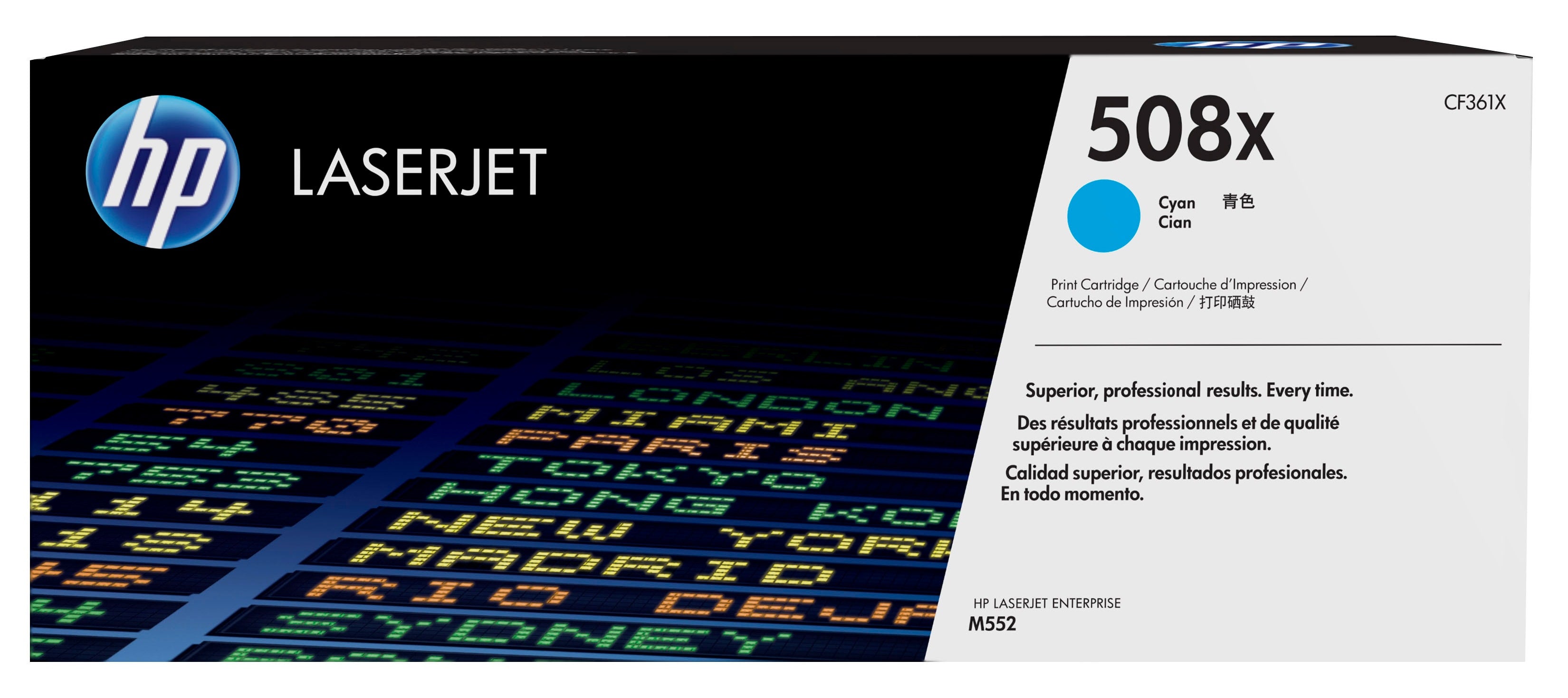 HP 508X - À rendement élevé - cyan - original - LaserJet - cartouche de toner (CF361X) - pour Color LaserJet Enterprise MFP M577; LaserJet Enterprise Flow MFP M577
