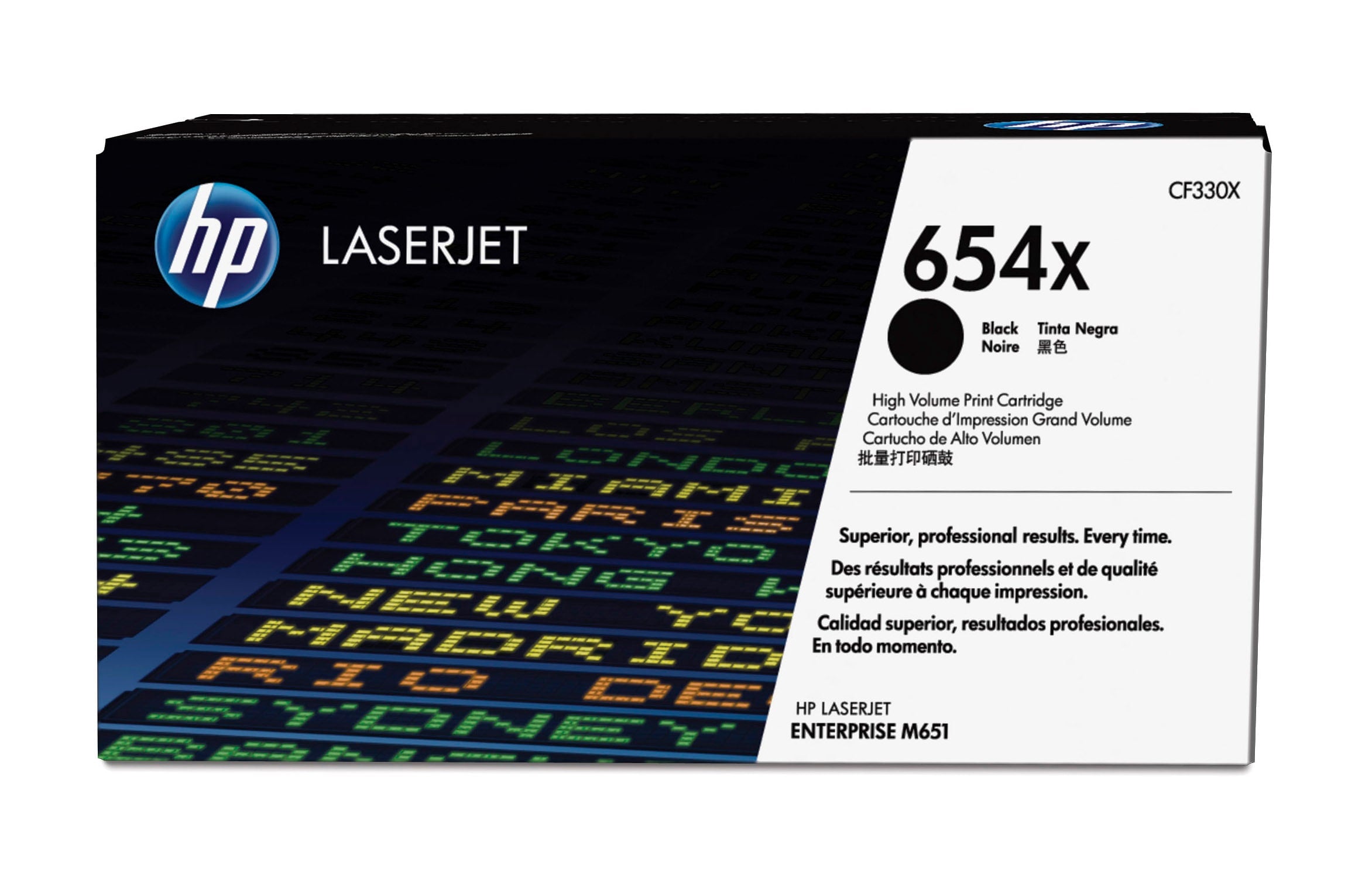 Toner original HP 654X Noir