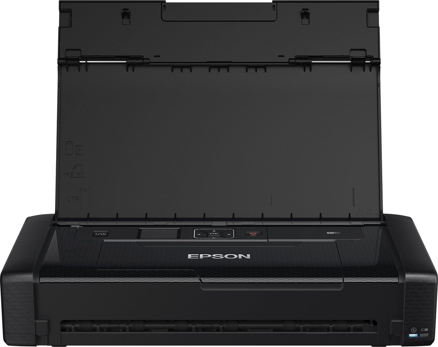 Epson WorkForce WF-110W - Imprimante - couleur - jet d'encre - A4 - 5 760 x 1 440 ppp - jusqu'à 7 ppm (mono)/jusqu'à 4 ppm (couleur) - capacité : 20 feuilles - USB 2.0, Wi-Fi(n)