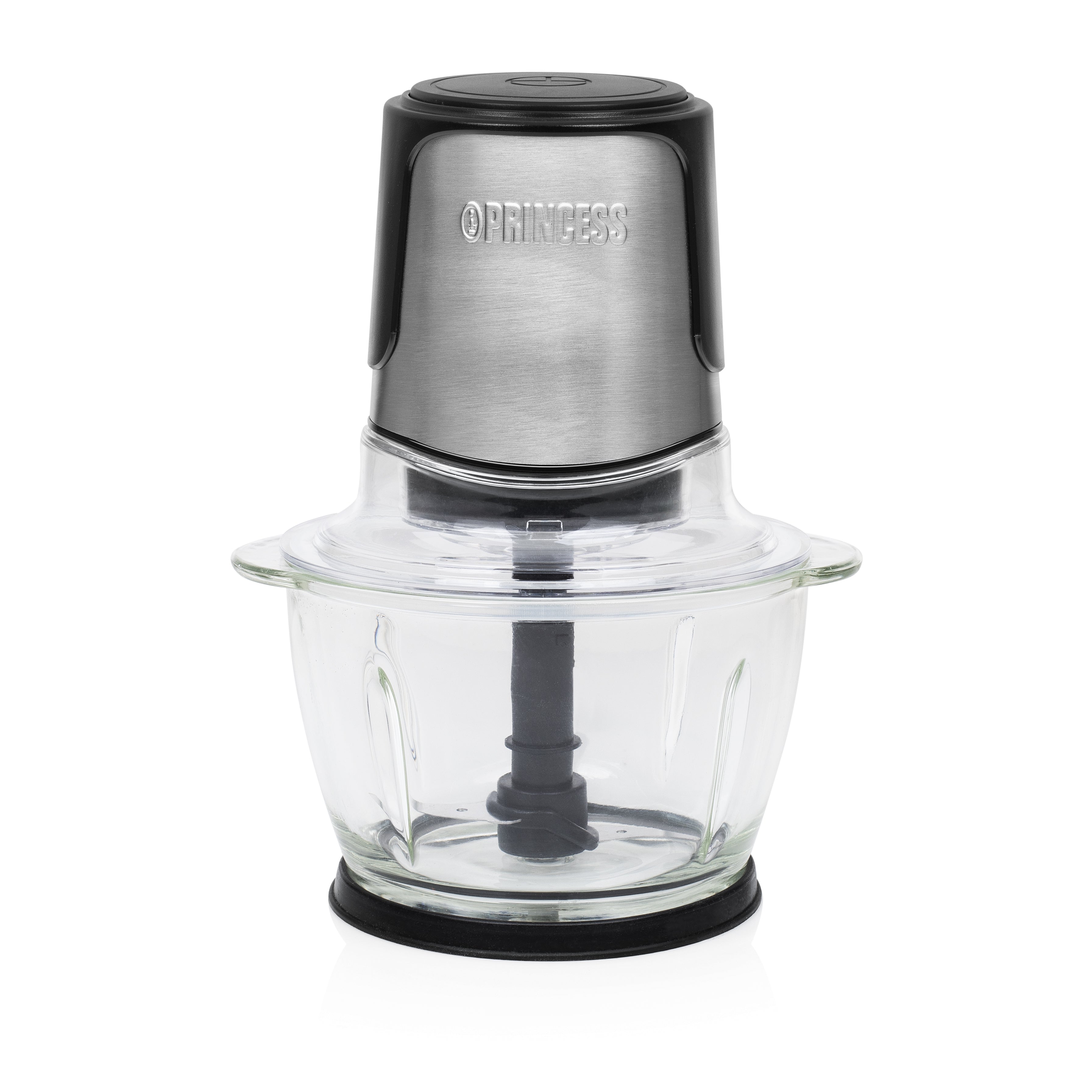 Hachoir Princess 221051 Picadora Noir verre Acier inoxydable 300 W 1 L