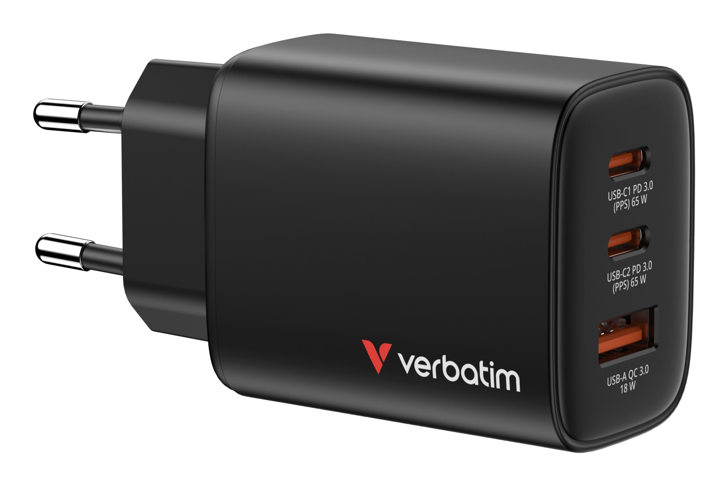 Câble USB Verbatim 32352 65 W Noir