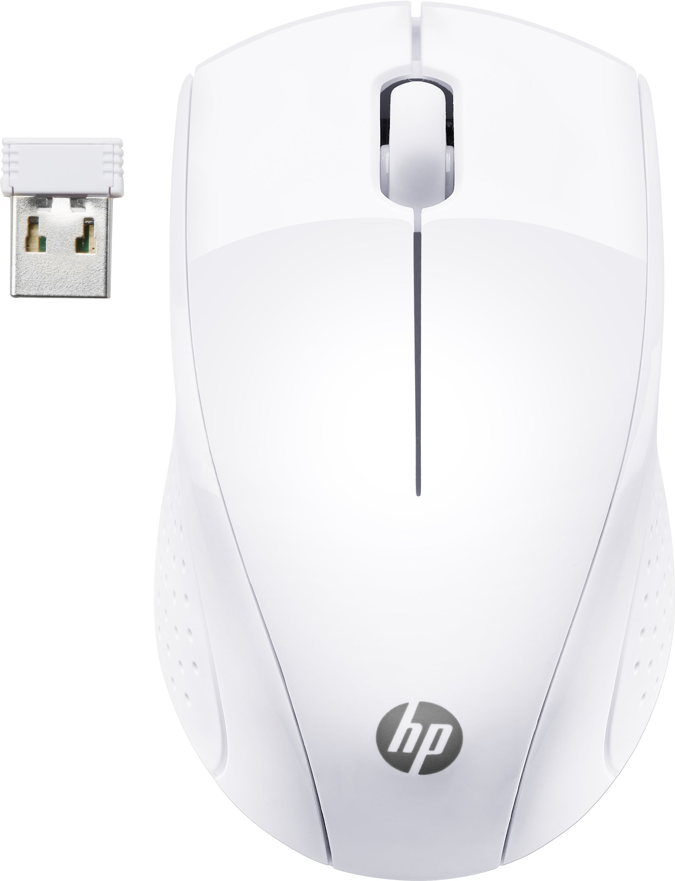HP 220 - Souris - 3 boutons - sans fil - 2.4 GHz - récepteur sans fil USB - blanc neige - CTO - pour HP 27, ENVY Laptop 13, 17, Laptop 14, 15, Pavilion Laptop 14, 15, Pavilion x360 Laptop