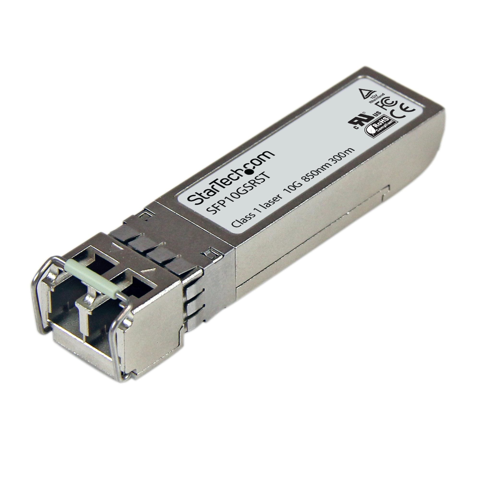StarTech.com Module de transceiver SFP+ à fibre optique 10GBase-SR - Compatible Cisco SFP-10G-SR - Multimode LC avec DDM - 300 m - Module transmetteur SFP+ - 10GbE - 10GBase-SR - LC multi-mode - jusqu'à 300 m - 850 nm - pour P/N: ET10GSFP, PEX10000SFP, PE