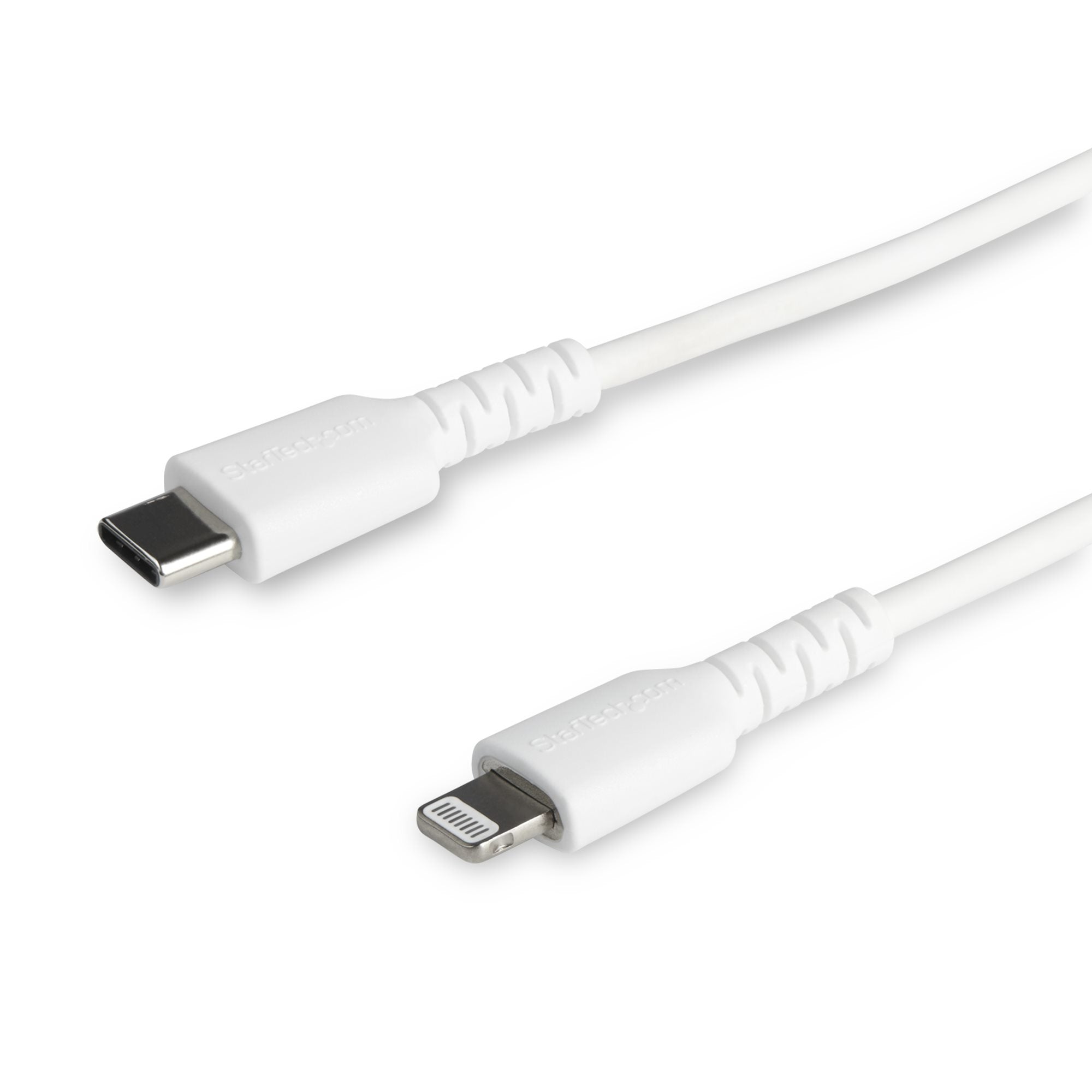 Ce câble USB C vers Lightning blanc de 1 m résiste aux exigences quotidiennes de chargement et de synchronisation de votre iPad, iPhone ou d''autres appareils mobiles équipés du connecteur Lightning. Testé pour résister à l''usure d''une utilisation quoti