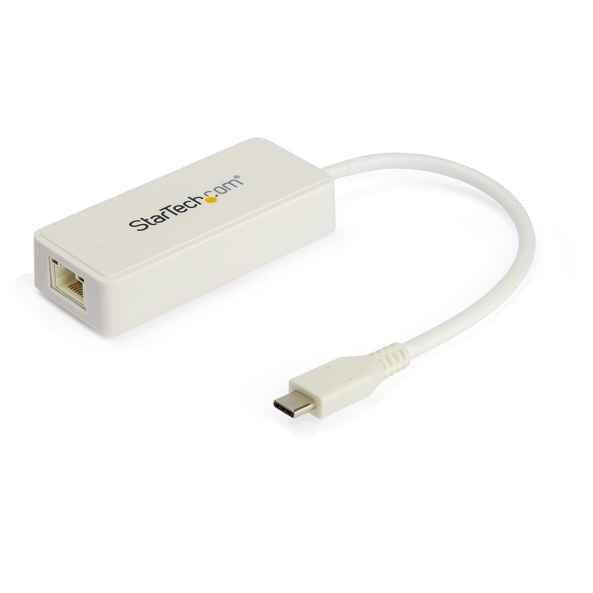 Cet adaptateur USB-C Ethernet vous connecte à un réseau Gigabit grâce au port USB-C ou Thunderbolt 3 de votre ordinateur portable ou de votre ordinateur de bureau et il ajoute une connectivité pour un périphérique USB (Type-A) supplémentaire. C''est le co