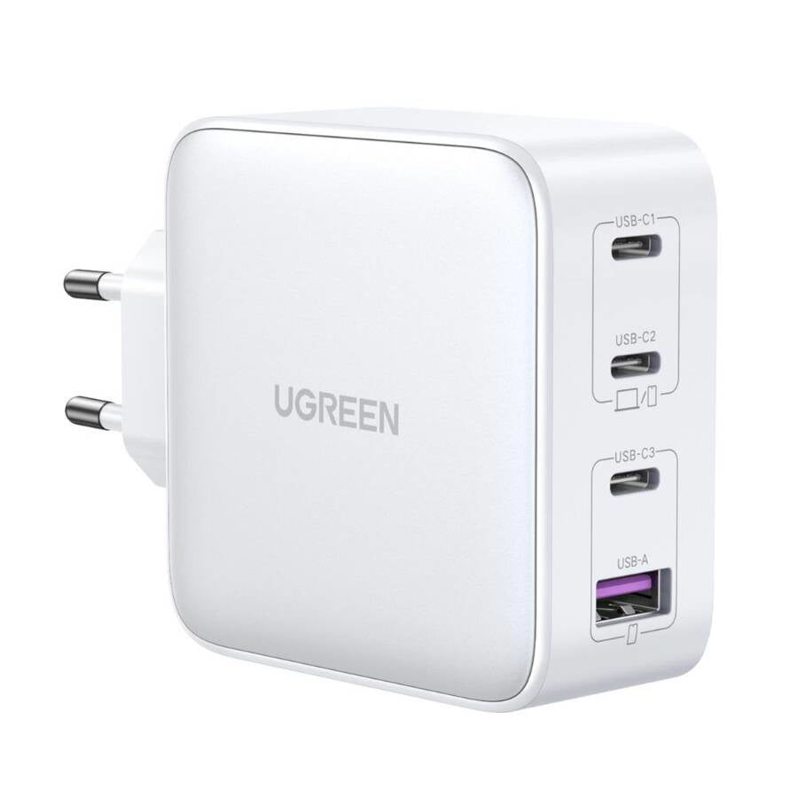 Chargeur secteur uGreen 1 port USB-A + 3 ports USB-C (Blanc)