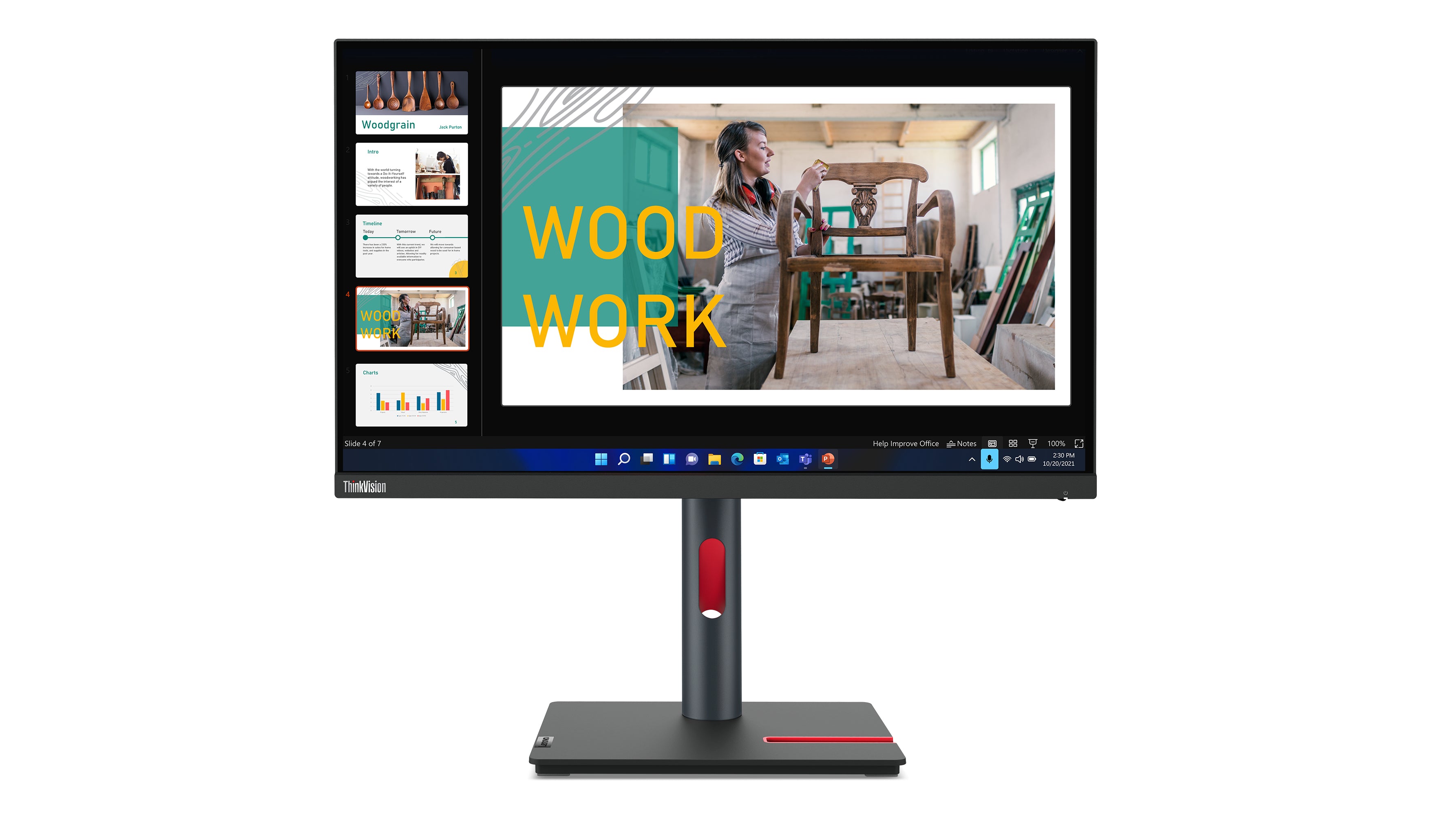 Écran Lenovo ThinkVision P24Q-30 23,8" Quad HD