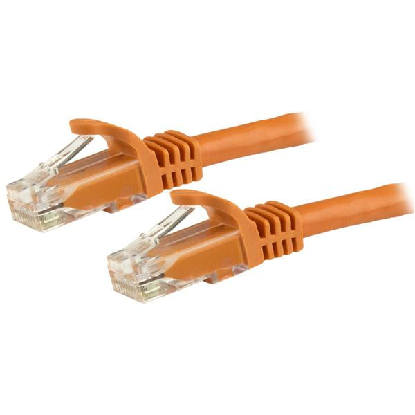 StarTech.com Cordon de raccordement UTP CAT6 (1,5m) sans crochet - Orange - Cordon de raccordement - RJ-45 (M) pour RJ-45 (M) - 1.5 m - UTP - CAT 6 - sans crochet - orange