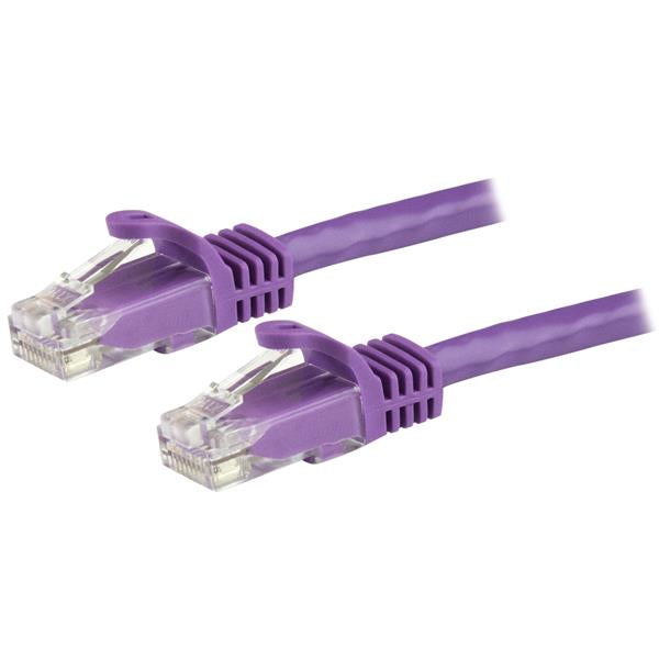 StarTech.com Cordon de raccordement UTP CAT6 (1,5m) sans crochet - Violet - Cordon de raccordement - RJ-45 (M) pour RJ-45 (M) - 1.5 m - UTP - CAT 6 - sans crochet - violet