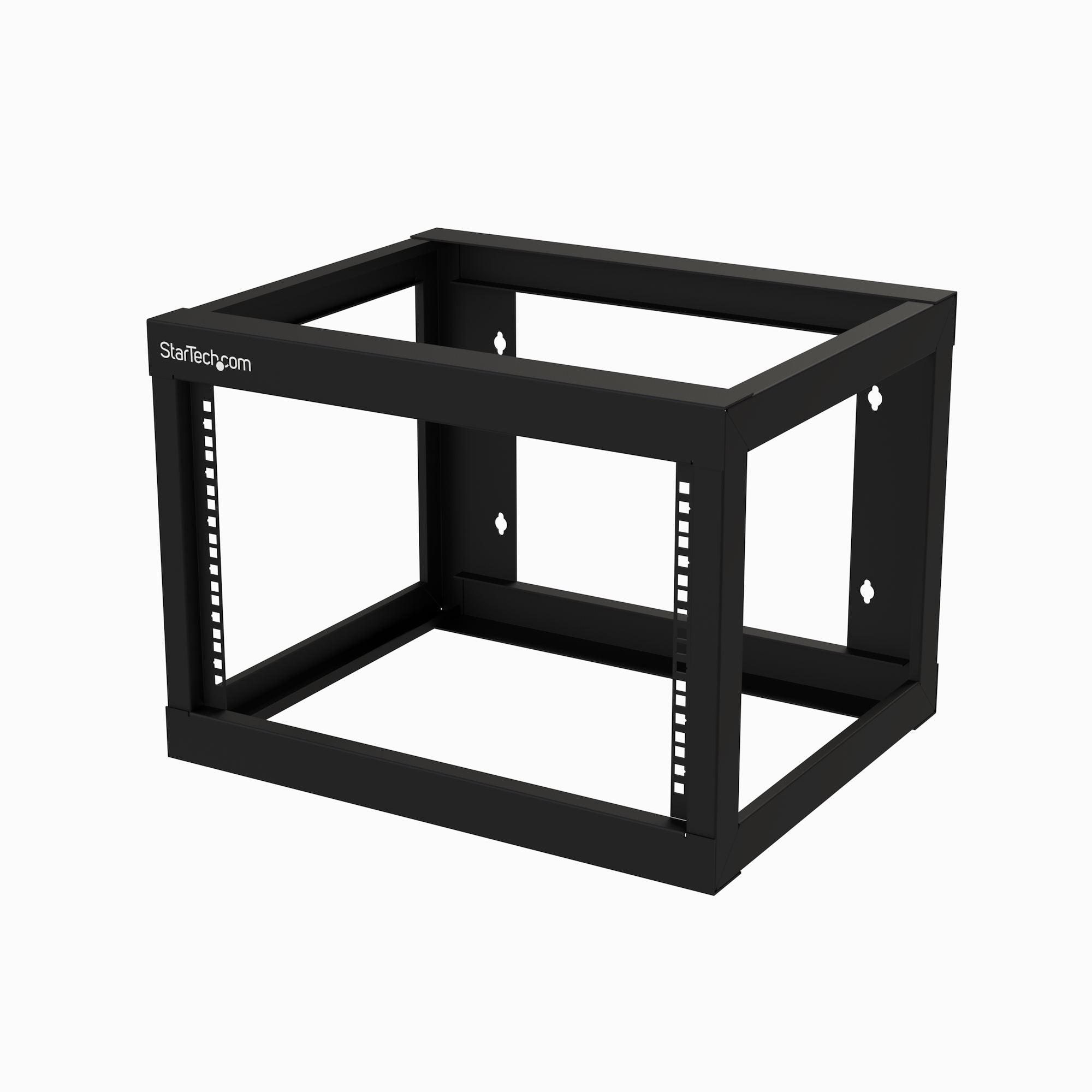 StarTech.com Rack serveur mural 6U à cadre ouvert - Profondeur de 45,7 cm - Rack cadre ouvert - 2 montants - montable sur mur - noir - 6U - 19"