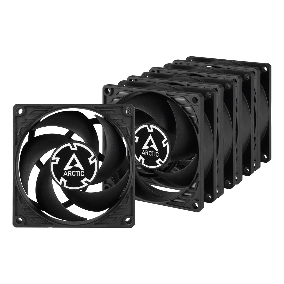 Lot de 5 Ventilateurs de boitier Arctic P8 PST - 8cm (Noir)