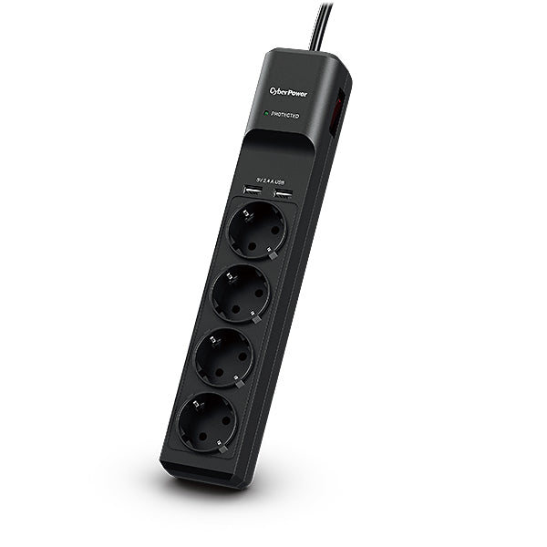 Rallonge 4 prises Schuko avec interrupteur Cyberpower P0420SUD0-DE (1,8 m)
