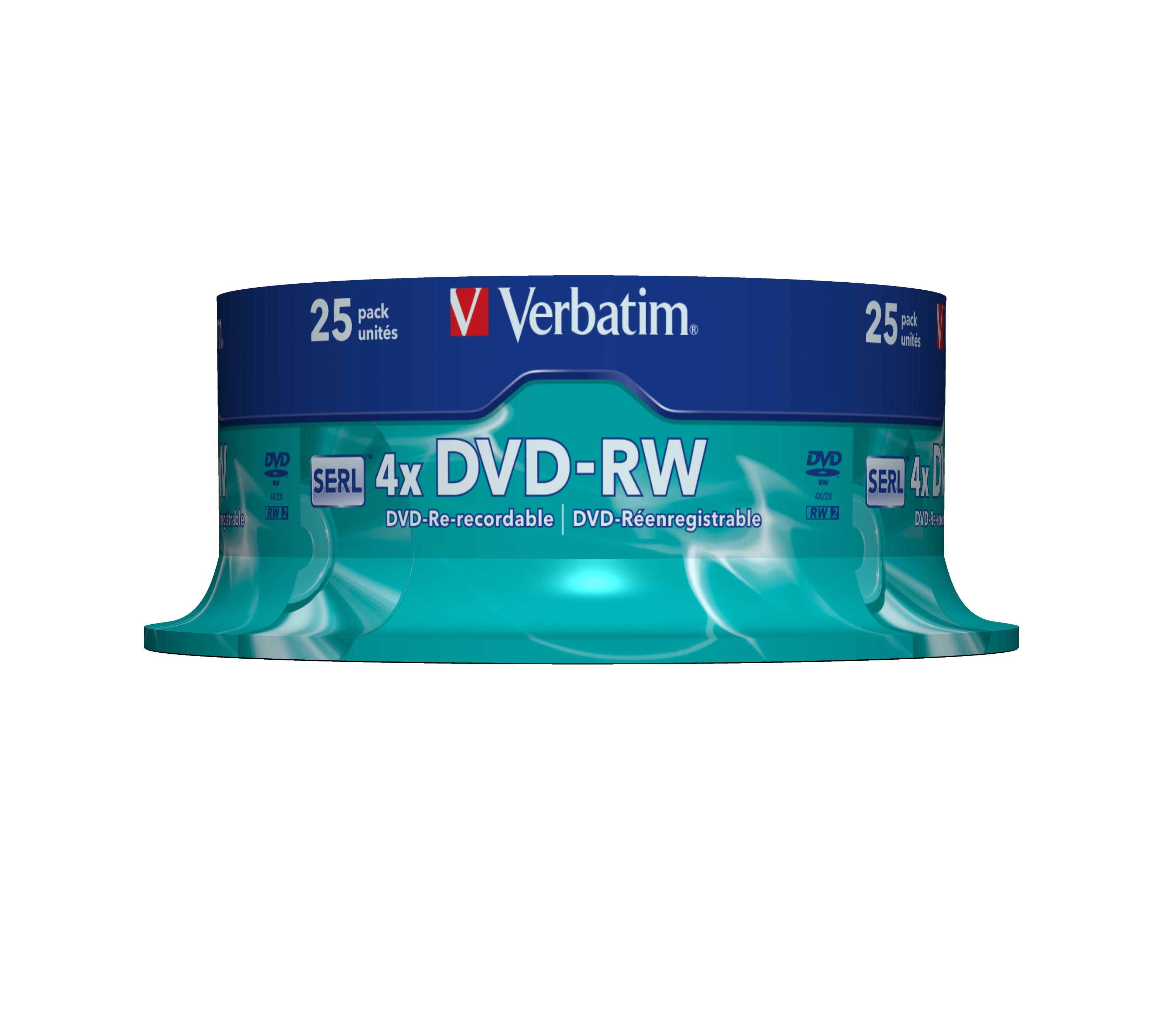 DVD-RW Verbatim    25 Unités Multicouleur 4,7 GB 4x