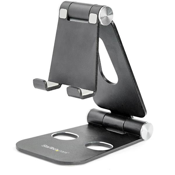 StarTech.com USPTLSTNDB Support pliable et réglable pour portable et tablette - Universel - Aluminum - Noir - Socle de bureau pour téléphone portable, tablette - jusqu'à 13" - noir - pour P/N: DK30CHPH
