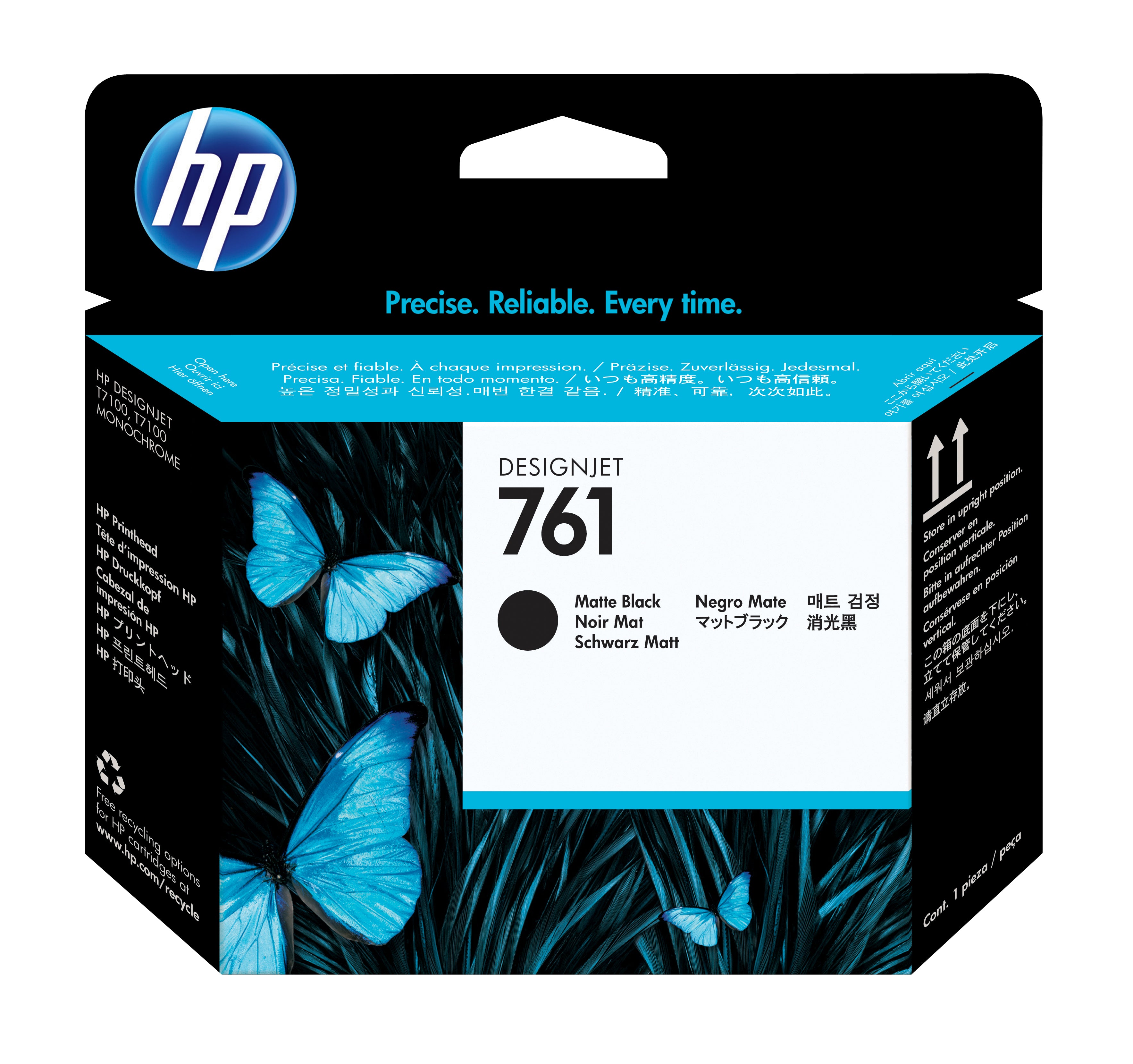HP 761 - Noir mat - tête d'impression - pour DesignJet T7100, T7200, T7200 Production Printer