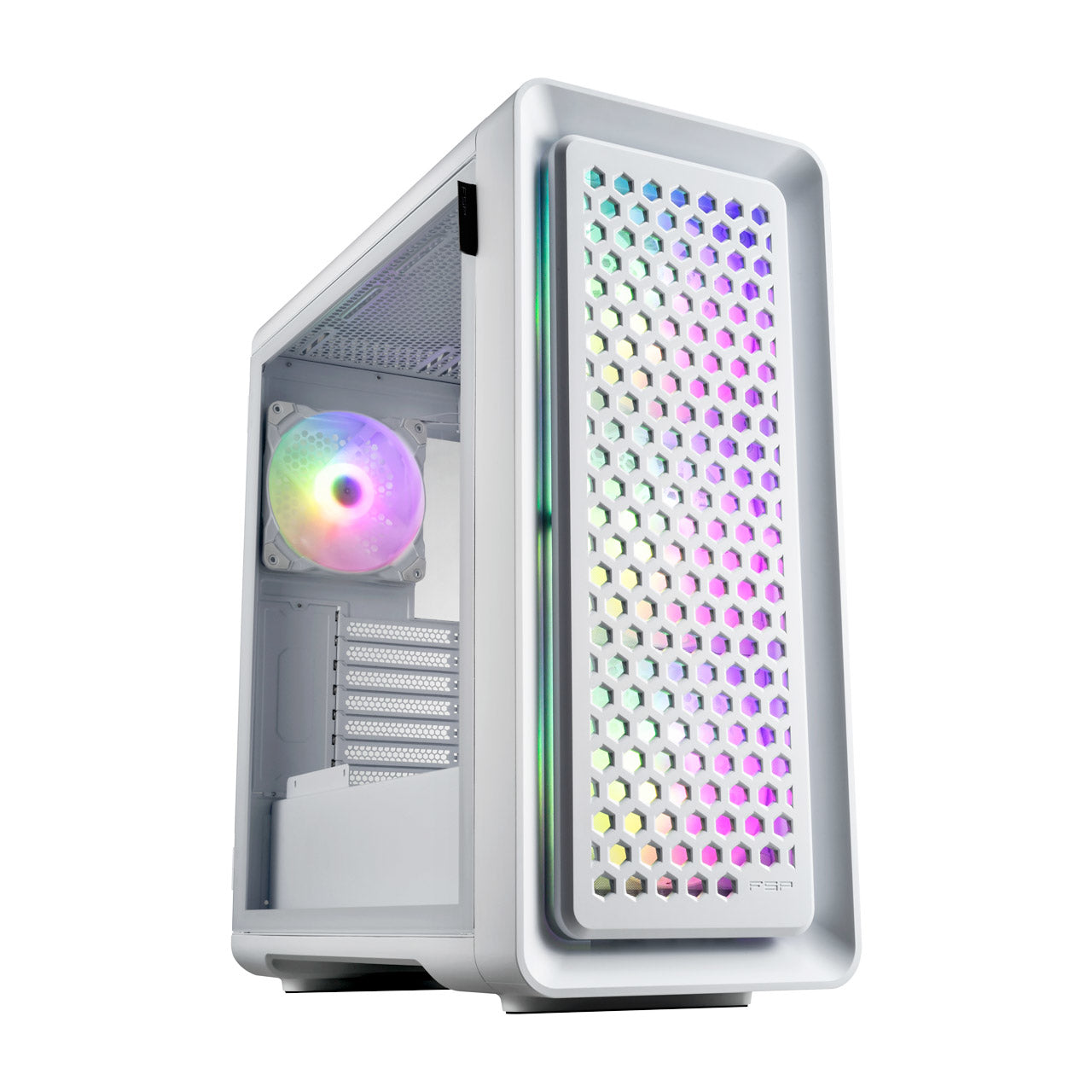 Boitier Grand Tour ATX FSP CUT593P RGB avec panneau vitré (Blanc)