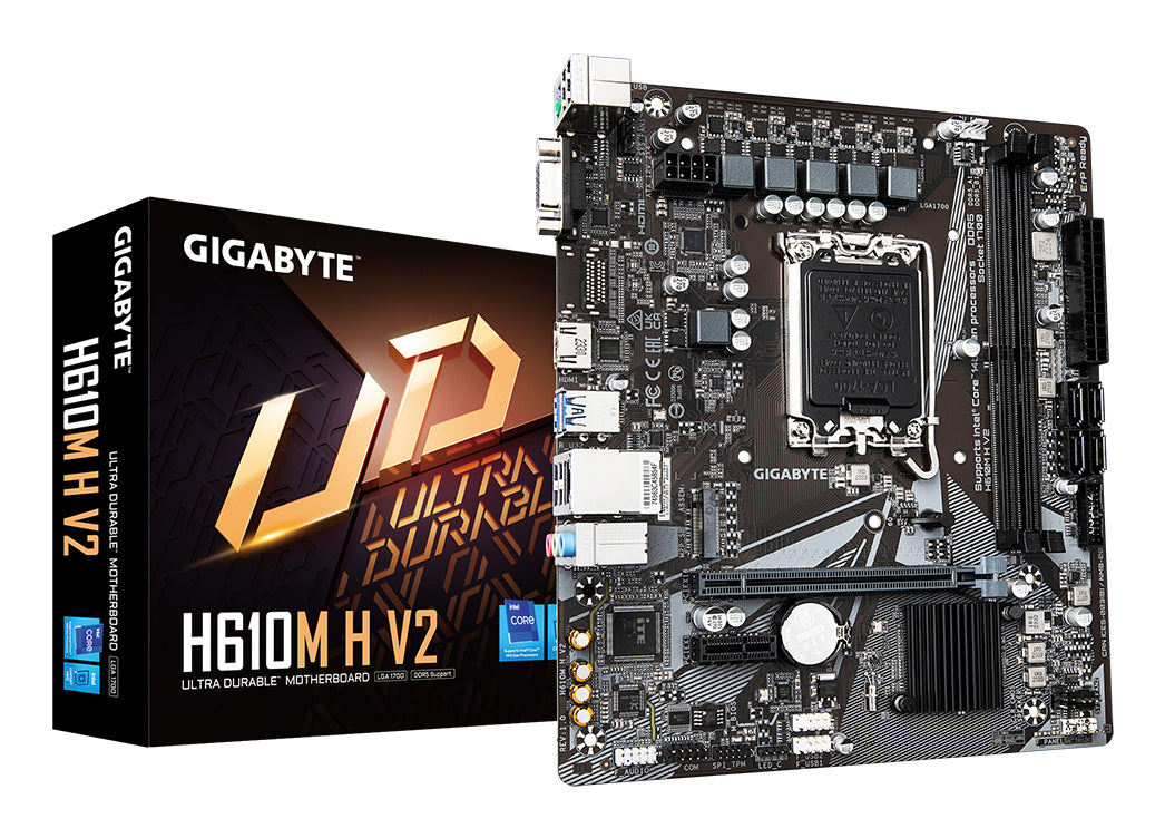 Carte Mère Gigabyte H610M H V2 H610 LGA 1700