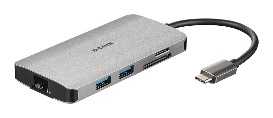 Hub USB C D-Link DUB-M810 Argenté 100 W