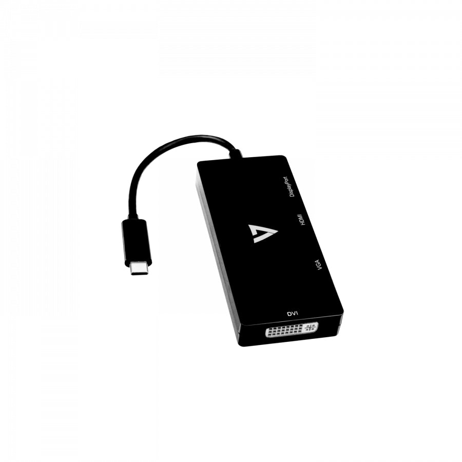 Hub USB V7 V7UC-DPHDVGADVI-BLK Noir