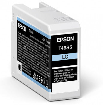Epson T46S5 - 25 ml - cyan clair - original - cartouche d'encre - pour SureColor P706, SC-P700, SC-P700 Mirage Bundling