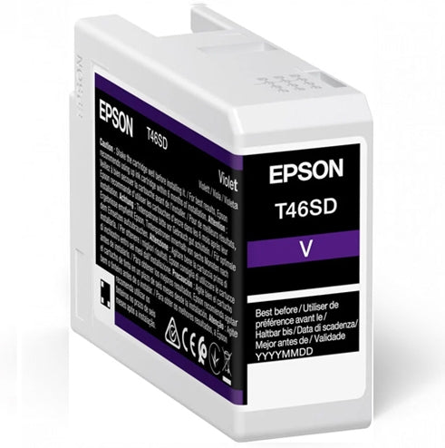 Epson UltraChrome Pro T46SD - 25 ml - violet - original - réservoir d'encre - pour SureColor P706, SC-P700, SC-P700 Mirage Bundling