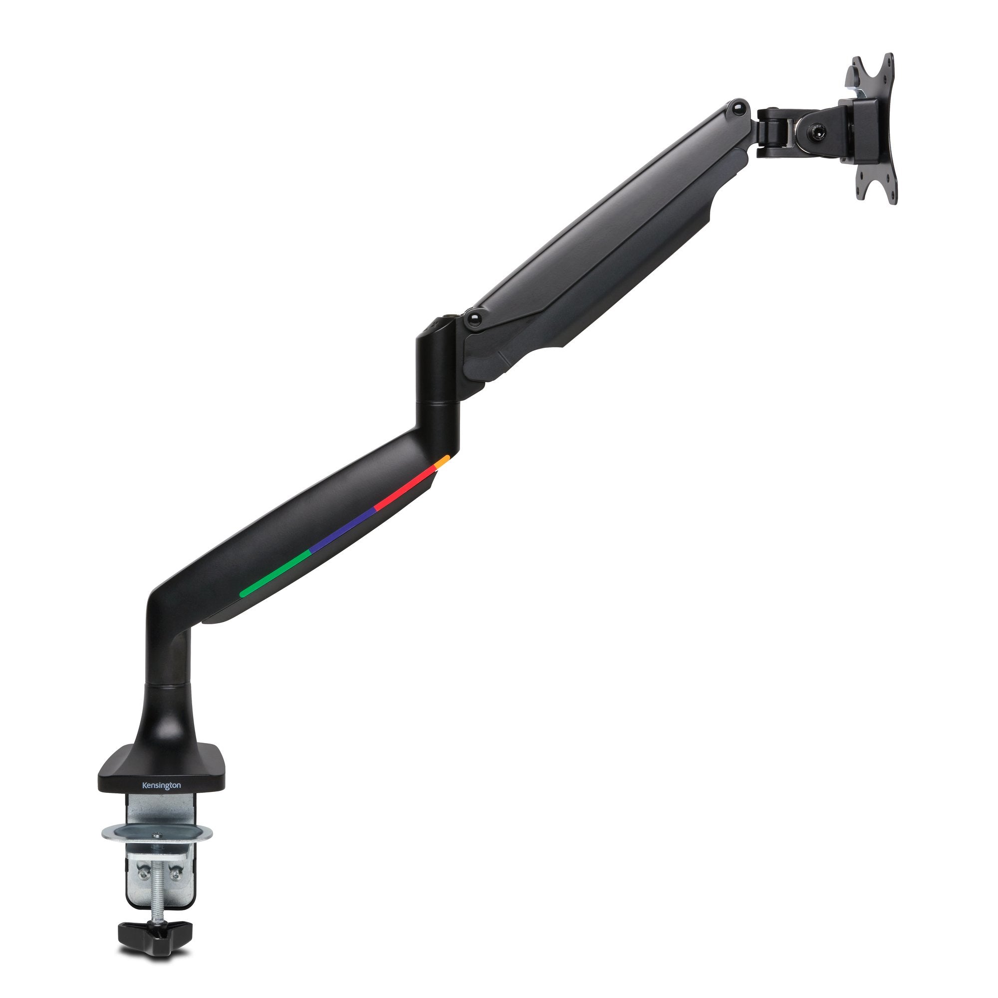 Kensington SmartFit One-Touch Height Adjustable Single Monitor Arm - Kit de montage - bras réglable - pour moniteur - plastique, aluminium, acier - Taille d'écran : 13"-34" - ordinateur de bureau, pince en forme de C, oeillet, montrable sur bureau
