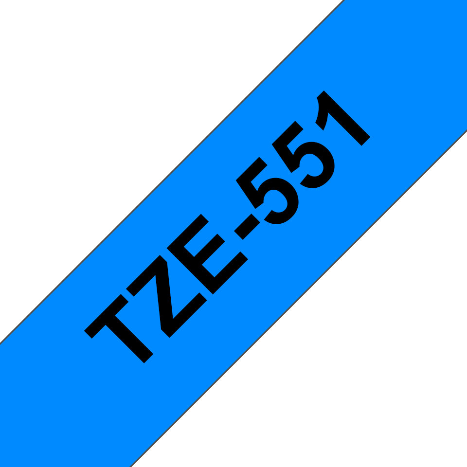 Cassette de Ruban Brother TZe-551 24mmx8m (Noir/Bleu)