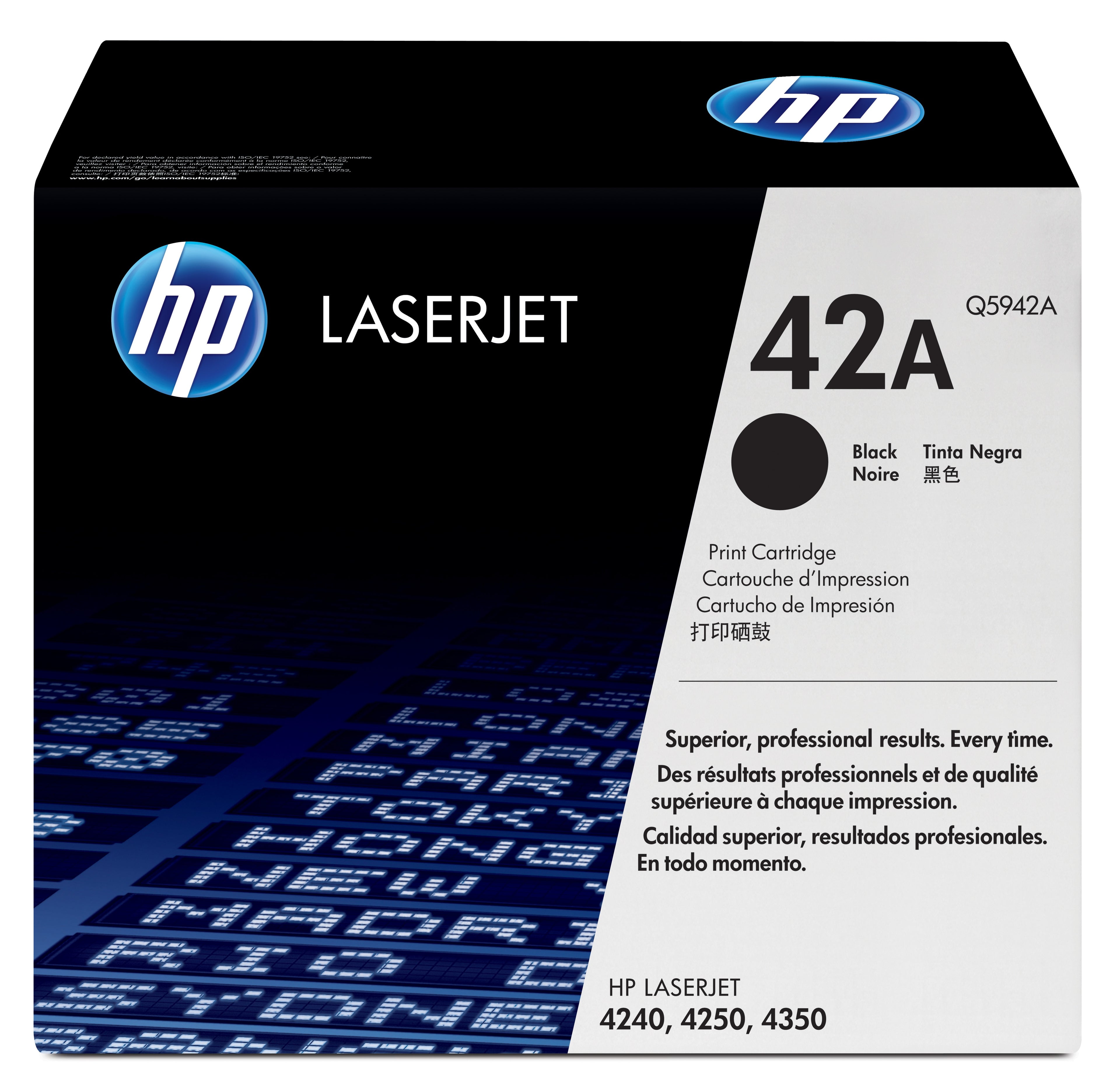 HP 42A - Noir - original - LaserJet - cartouche de toner (Q5942A) - pour LaserJet 4240, 4250, 4350
