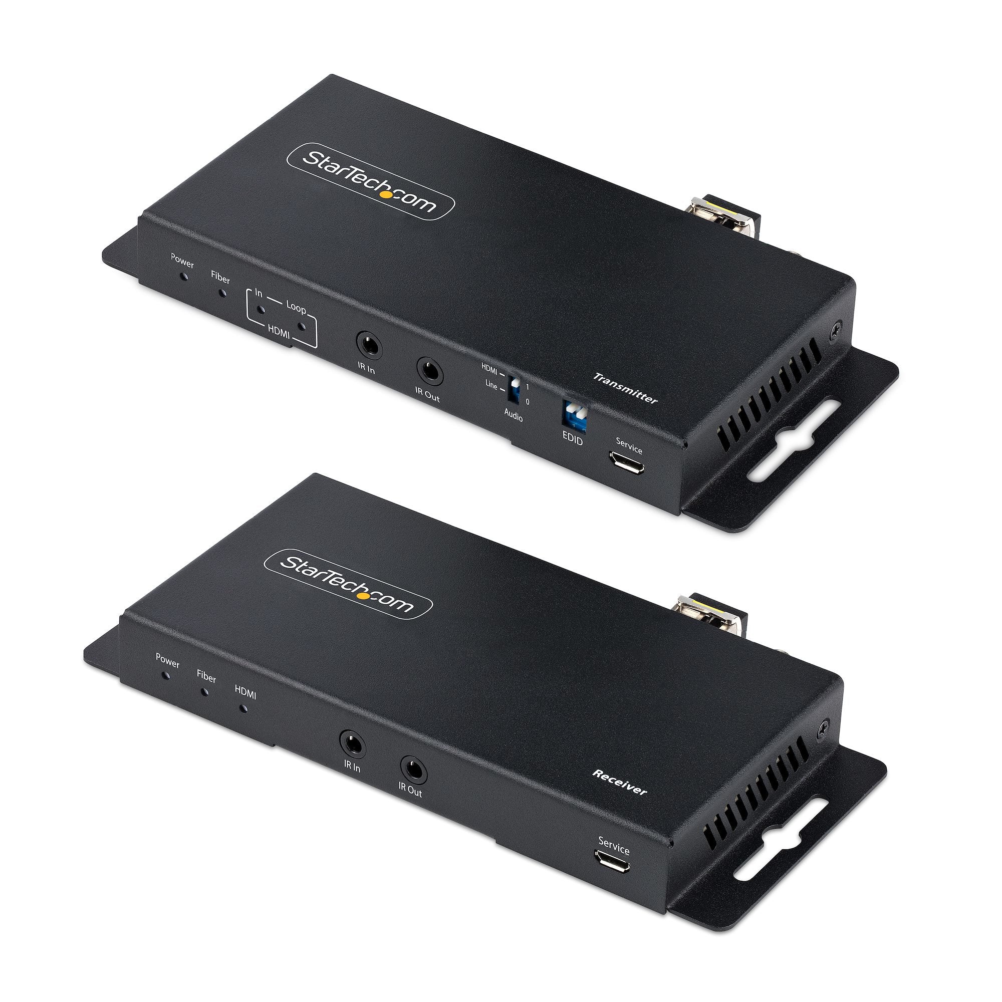 StarTech.com Kit Extender HDMI Fibre Optique, 4K60Hz, Monomode/Multimode - Rallonge vidéo/audio/infrarouge/réseau - HDMI - plus de fibre optique - fibre optique - jusqu'à 1 km
