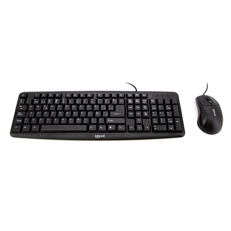 clavier et souris iggual COM-CK-BASIC QWERTY USB