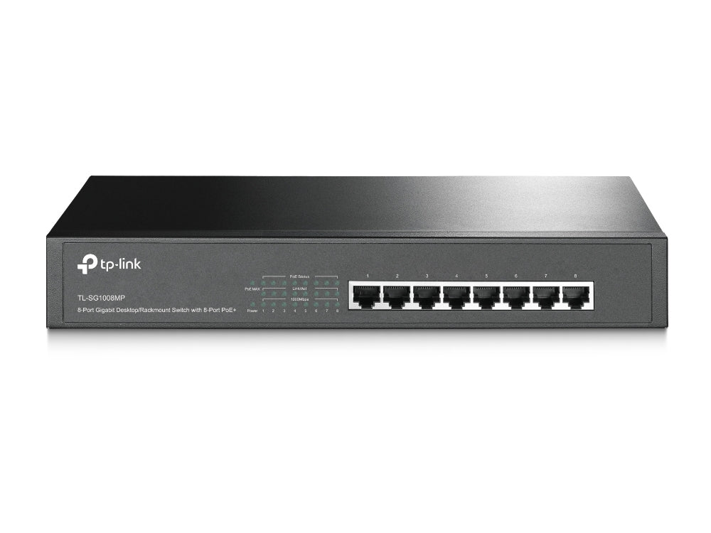 Switch réseau ethernet Gigabit TP-Link SG1008MP - 8 ports PoE+ (Métal)