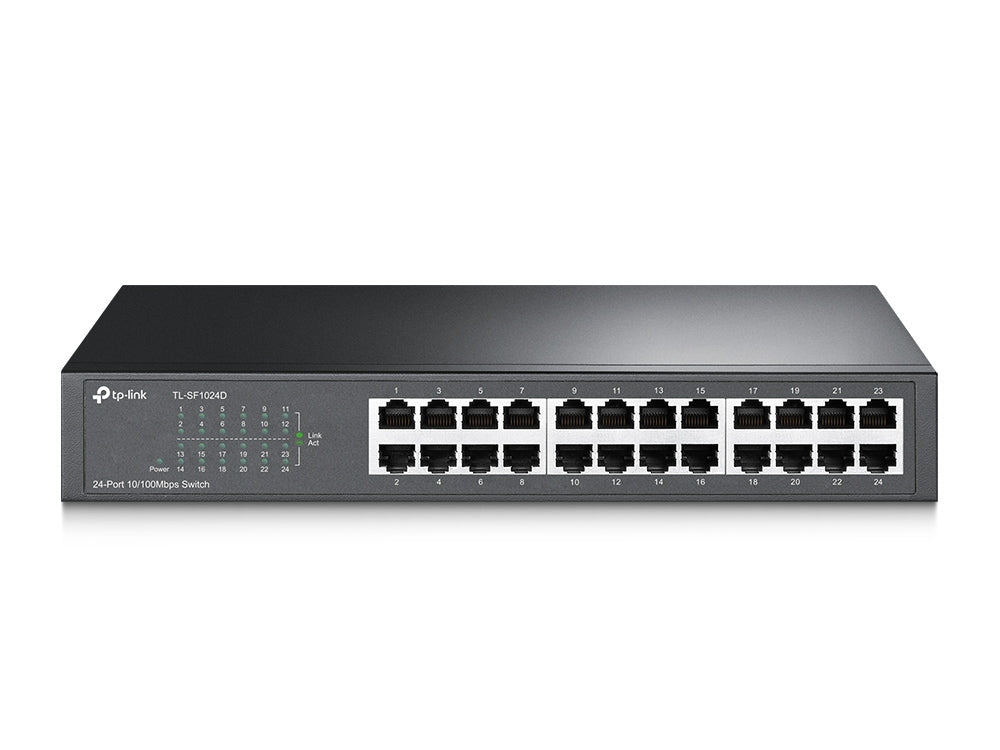 TP-LINK 24-port 10/100M Switch, 24 10/100M RJ45 ports