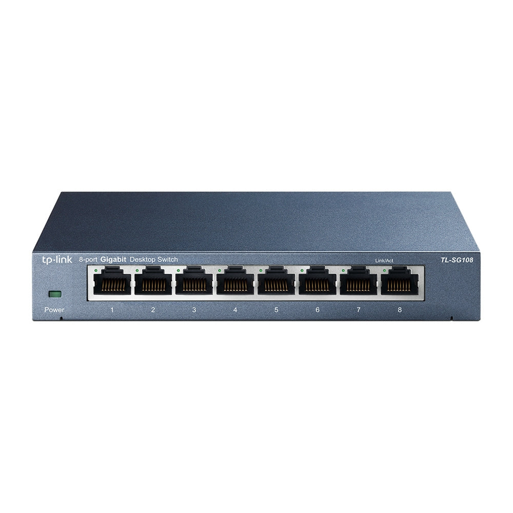 Commutateur Réseau de Bureau TP-Link TL-SG108 8P Gigabit Auto MDIX