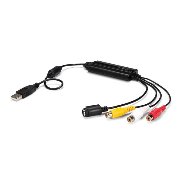 StarTech.com Adaptateur S-Vidéo vers USB 2.0 - Cable RCA à USB - Windows - Adaptateur de capture vidéo - USB 2.0 - NTSC, SECAM, PAL - noir